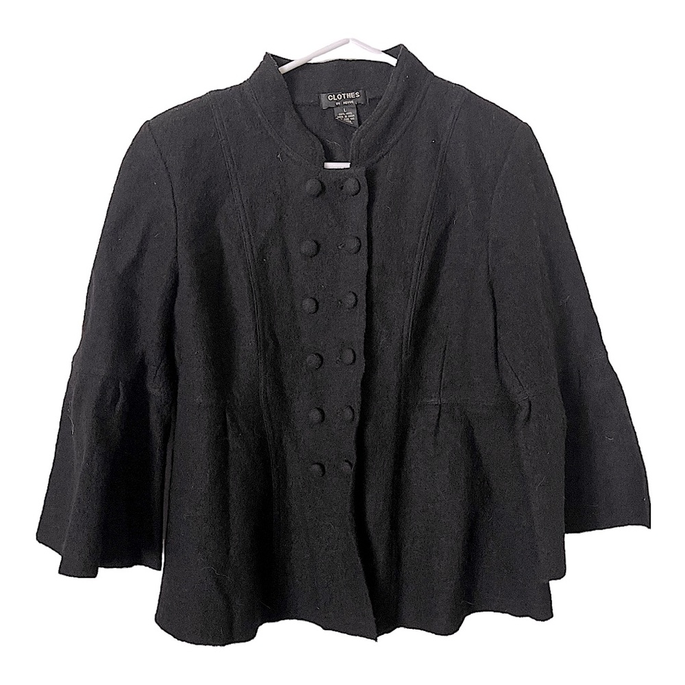 Clothes by Revue Wool 3/4 Bell‎ Sleeve Coat